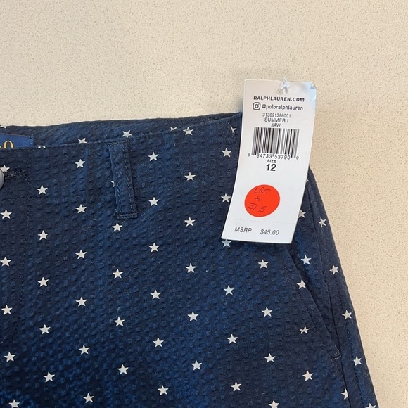 Polo Ralph Star Print Shorts Girls - Picture 3 of 5